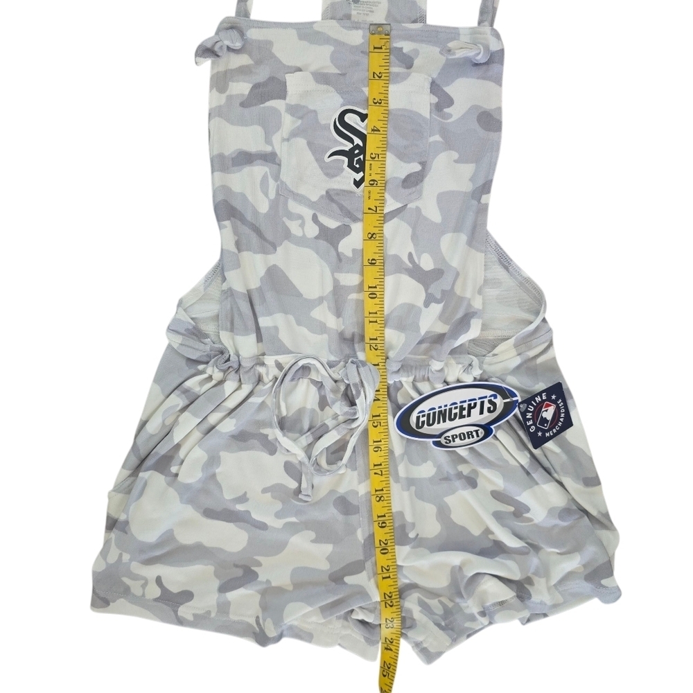 NWT Chicago White Sox Concepts Sport Women's Camo Romper Overalls Gray Large - Picture 5 of 13